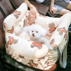 도그웨그 강아지 큐트베어 카시트 안전한 차량 애견 용품 자동차 드라이빙킷